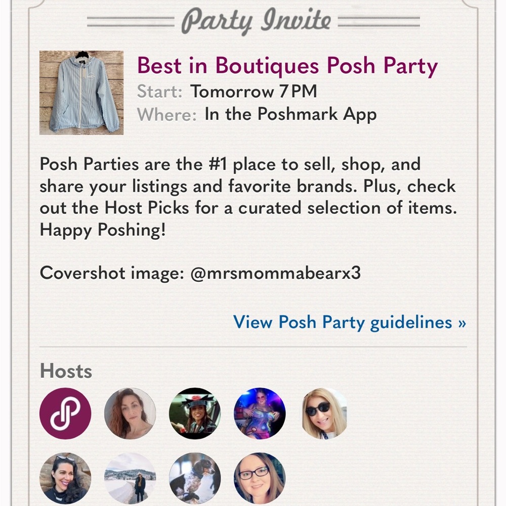 I’m hosting my 10th Posh Party 🎉